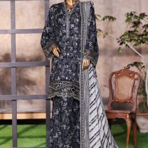 Bin Saeed | Stitched 3 Piece Luxury Embroidered Chikankari Cotton Collection
