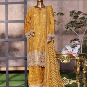 Bin Saeed | Stitched 3 Piece Luxury Embroidered Chikankari Cotton Collection