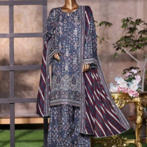 Bin Saeed | Stitched 3 Piece Luxury Embroidered Chikankari Cotton Collection