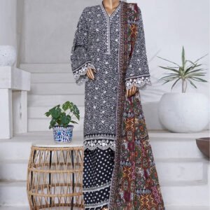 Bin Saeed | Stitched 3PC Luxury Embroidered Chikankari Cotton Collection