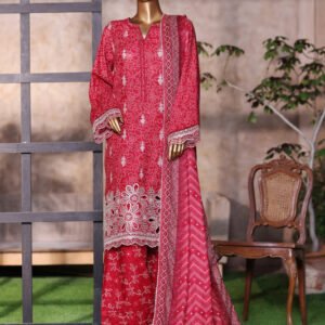 Bin Saeed | Stitched 3 Piece Luxury Embroidered Chikankari Cotton Collection