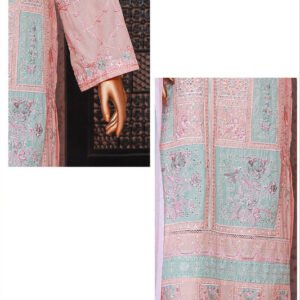Bin Saeed | Stitched 3-Piece Embroidered Lawn Suit