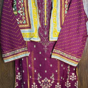 Bin Saeed | Stitched Embroidered with Coat 3pc Collection