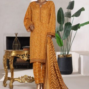 Bin Saeed | Stitched 3pc Printed Cotton Collection