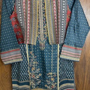 Bin Saeed | Stitched Embroidered with Coat 3pc Collection