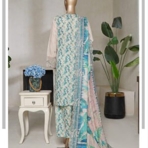 Bin Saeed | Stitched 3pc Luxury Embroidered Cotton Collection