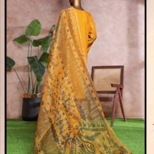 Bin Saeed | Stitched 3-Piece Embroidered Lawn Suit