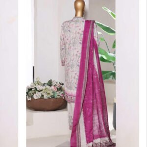 BIN SAEED | Stitch 3 Pc Printed Khaddar With [Flapper Trouser]