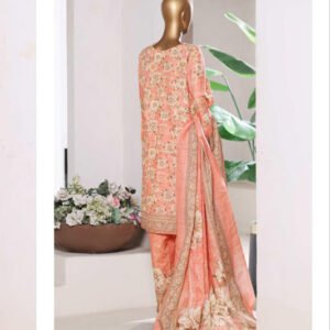 BIN SAEED | Stitch 3 Pc Printed Khaddar With [Flapper Trouser]