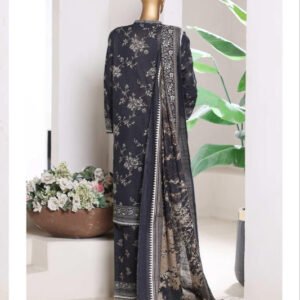 BIN SAEED | Stitch 3 Pc Printed Khaddar With [Flapper Trouser]