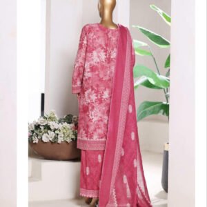 BIN SAEED | Stitch 3 Pc Printed Khaddar With [Flapper Trouser]