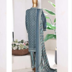 BIN SAEED | Stitch 3 Pc Printed Khaddar With [Flapper Trouser]
