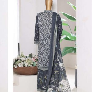 BIN SAEED | Stitch 3 Pc Printed Khaddar With [Flapper Trouser]