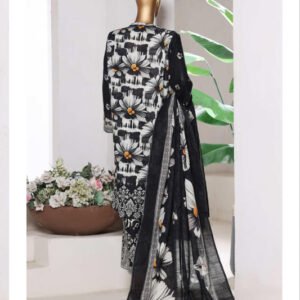 BIN SAEED | Stitch 3 Pc Printed Khaddar With [Flapper Trouser]